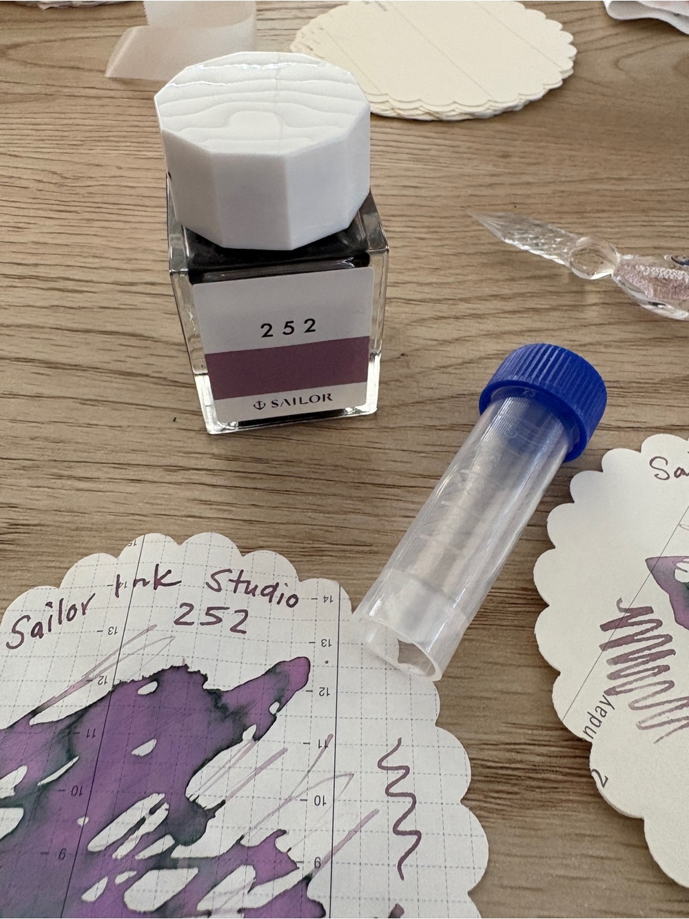 Sailor Ink Studio 252 Purple Fountain Pen Ink Sample 4mL